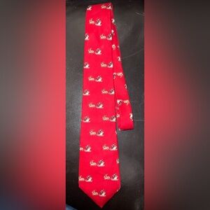 Noel Christmas Silk Tie Music Playing • Santa & Reindeer